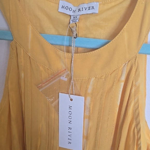 Tie Dye Yellow Maxi Dress - Picture 2 of 5